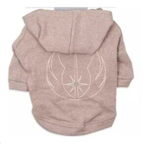 Disney Star Wars Pet Jedi Hooded Robe Sweater, Padawan Pet Academy, Tan | XS